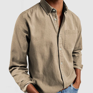 Men casual shirt with buttons | long sleeve