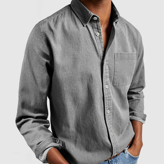 Men casual shirt with buttons | long sleeve