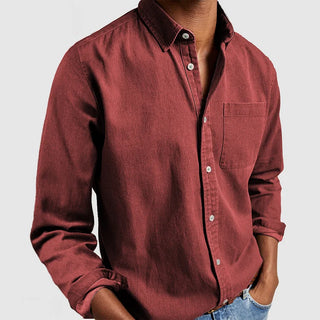 Men casual shirt with buttons | long sleeve