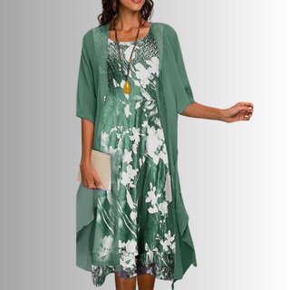 Vestido de verano para mujer de varias capas | Midi