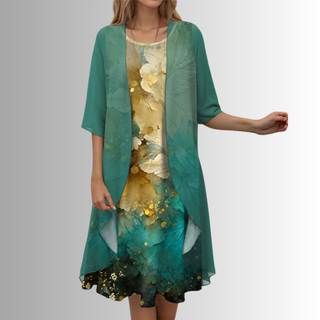 Vestido de verano para mujer de varias capas | Midi