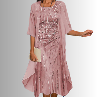 Vestido de verano para mujer de varias capas | Midi