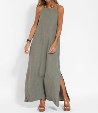 Women's Sleeveless Airy Dress | Maxi