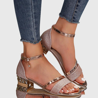 Damen Sandalen mit Offenen Zehen | Blockabsatz