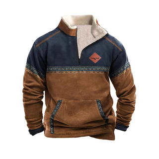 Men's Half-Zip Sweater | Tribal Design