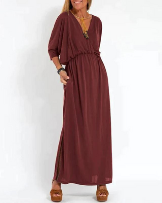 Robe d'été avec poches pour femme | Maxi