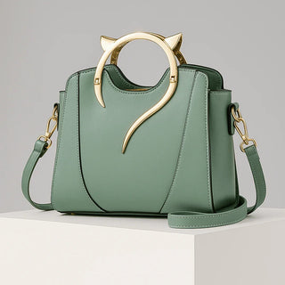 Damen Handtasche mit Katzengriff | Elegant