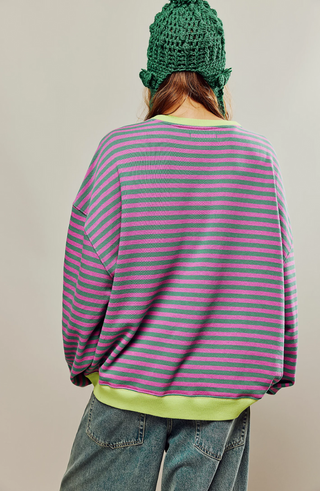 Dámský pruhovaný svetr | Oversized
