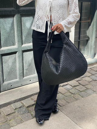 Damen Geflochtene Hobo Tasche | Groß