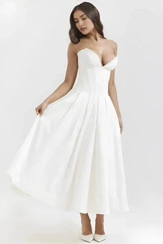 Robe de soirée élégante bustier pour femme | Midi