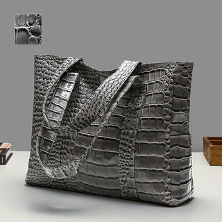 Women's Large Shoulder Bag | Embossed Tote