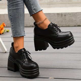 Damen Absatzschuhe mit Schnürung | Plateau