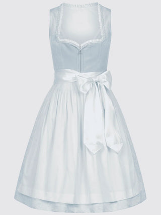 Damen Oktoberfest Dirndl Kleid | Schnüroberteil & Schleifen-Schürze