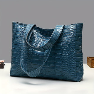 Women's Large Shoulder Bag | Embossed Tote