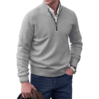 Men's Half-Zip Knit Sweater | Long Sleeve