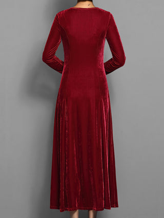 Robe de soirée à manches longues pour femme | Maxi