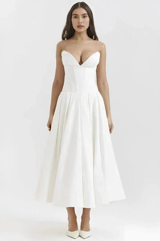 Robe de soirée élégante bustier pour femme | Midi