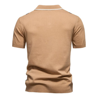 Herren Gestreiftes Poloshirt | Strick