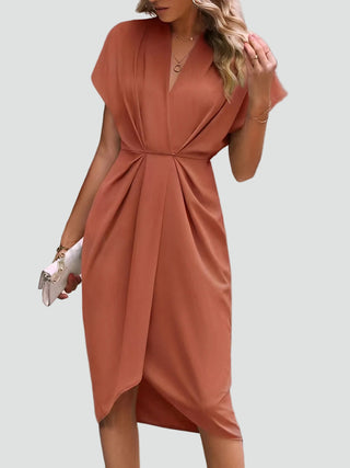 Damen Abendkleid mit V-Ausschnitt | Midi