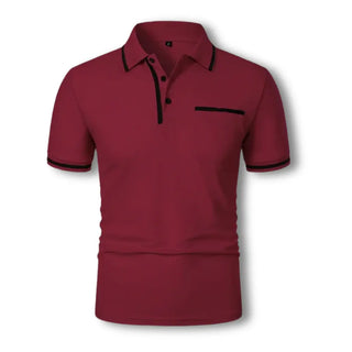 Men's Short Sleeve Polo Shirt | Contrast