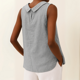 Damen Ärmelloses Rundhals Top | Casual