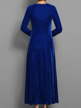 Robe de soirée à manches longues pour femme | Maxi