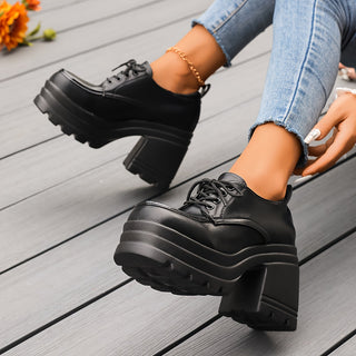 Damen Absatzschuhe mit Schnürung | Plateau