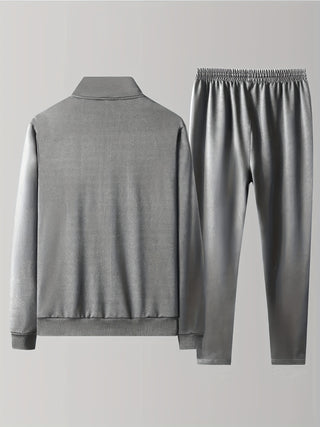 Herren Zip Front Trainingsanzug | Lässiges Zweiteiliges Set