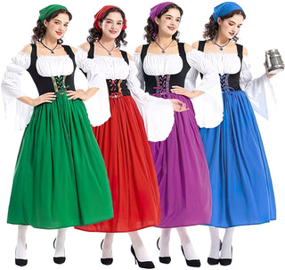 Dámské dirndl šaty na Oktoberfest | Midi