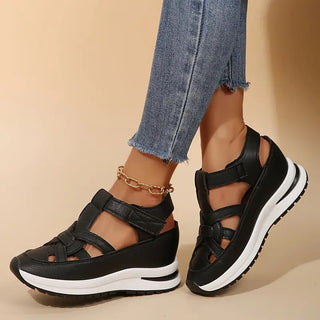 Women's Orthopedic Walking Cross Strap Sandals | Platform