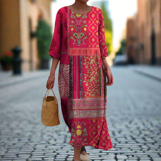Robe de plage bohème pour femme | Maxi