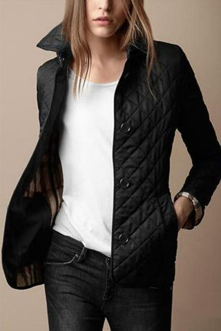 Women's Winter Puffer Jacket | With Buttons