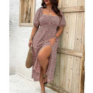Robe d'été grande taille pour femme | Maxi