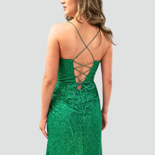 Robe de soirée à paillettes pour femme | Maxi
