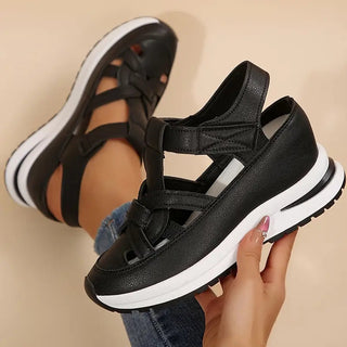 Women's Orthopedic Walking Cross Strap Sandals | Platform