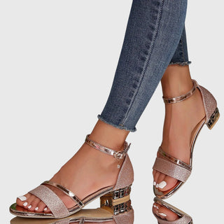 Damen Sandalen mit Offenen Zehen | Blockabsatz