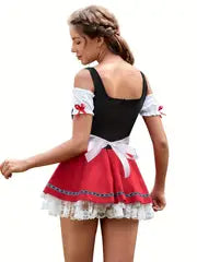 Damen Oktoberfest Dirndlkleid | Mini zum Schnüren