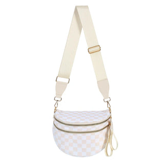 Damen Karierte Crossbody Tasche | Mit Verstellbarem Riemen