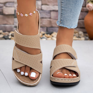 Sandales d'été pour femmes | avec découpes