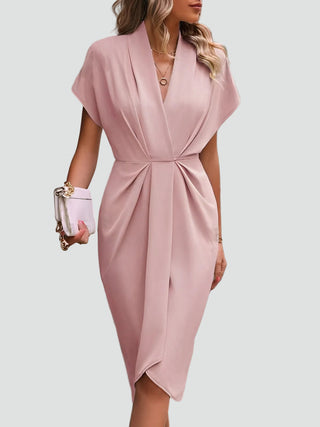 Damen Abendkleid mit V-Ausschnitt | Midi