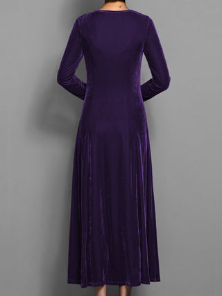 Robe de soirée à manches longues pour femme | Maxi