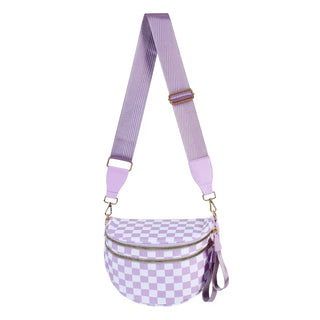 Damen Karierte Crossbody Tasche | Mit Verstellbarem Riemen