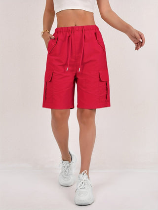 Damen Cargo Shorts | Mit Kordelzug