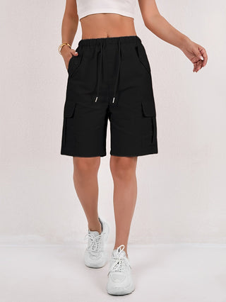 Damen Cargo Shorts | Mit Kordelzug