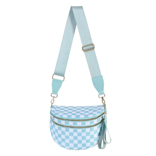 Damen Karierte Crossbody Tasche | Mit Verstellbarem Riemen