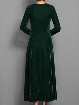 Robe de soirée à manches longues pour femme | Maxi