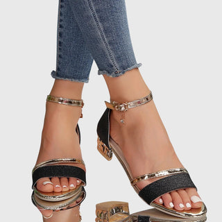 Damen Sandalen mit Offenen Zehen | Blockabsatz