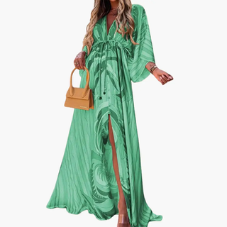 Women’s Summer Dress with V-Neck | Maxi