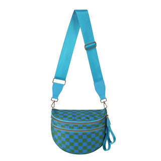 Damen Karierte Crossbody Tasche | Mit Verstellbarem Riemen