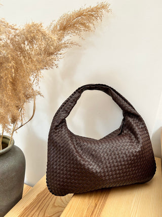 Damen Geflochtene Hobo Tasche | Groß